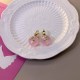 Pink Street Simplicity Letter Patchwork Earrings