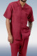 Red Walking Suit 2 Piece Short Sleeve Suit