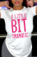 White Casual Vintage Print Patchwork Letter O Neck T-Shirts