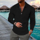 Black Men's 3D Print Plaid Half Zipper Long Sleeve Golf Shirt