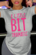 Grey Casual Vintage Print Patchwork Letter O Neck T-Shirts