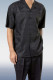 Black Gradient Black Short Sleeve Trousers Two-Piece Walking Set