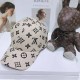 Beige Street Letter Patchwork Hat