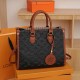 Black Street Elegant Letter Patchwork Bags