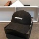 Black Street Simplicity Letter Patchwork Hat