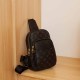 Black Street Letter Zipper Bags