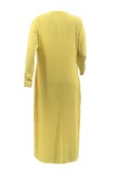 Pink Sexy Casual Solid Basic U Neck Long Sleeve Two Pieces