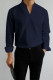 Deep Blue Gentlemans Simple Design Casual Shirt
