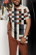 Brown Men's Casual Colorblock Walking Suit-028