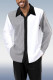 Black Gray Men's Fashion Casual Long Sleeve Walking Suit 021