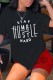 Black Red Casual Letter Print Basic O Neck Short Sleeve Two Pieces