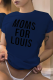 Navy Blue Casual Basis Patchwork Letter O Neck T-Shirts