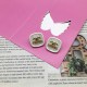 White Simplicity Letter Patchwork Earrings