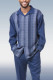 Blue Men's Fashion Casual Long Sleeve Walking Suit 025