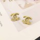 Gold Simplicity Letter Pearl Earrings