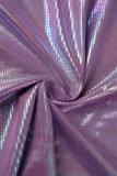 Purple Sexy Solid Backless Spaghetti Strap Sleeveless Dress Dresses