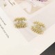 Gold Simplicity Letter Patchwork Earrings
