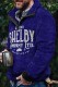 Navy Blue Men's Men's Vintage Print Sweatshirt