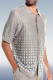 Grey Criss Pattern Walking Tops