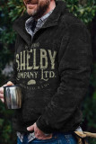 Red Men's Men's Vintage Print Sweatshirt