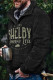 Black Men's Men's Vintage Print Sweatshirt