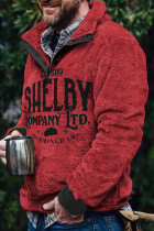 Red Men's Men's Vintage Print Sweatshirt