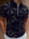 Multicolor Fashion Casual Printed Polo Shirt
