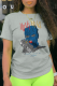 Grey Casual Print Patchwork O Neck T-Shirts