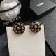 Black Gold Vintage Simplicity Letter Patchwork Earrings