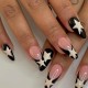 Black Casual The stars Basic Nail Paste