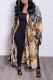 Multicolor Casual Print Cardigan Outerwear