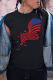 Black Daily Basis Print Patchwork O Neck T-Shirts