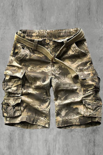 Army Green Mens Outdoor Camouflage Casual Shorts