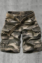 Army Green Mens Outdoor Camouflage Casual Shorts