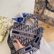 Dark Blue Street Celebrities Letter Patchwork Bags