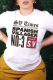 White Casual Street Print Patchwork Letter O Neck T-Shirts