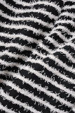 Black Sexy Casual Street Striped Backless Spaghetti Strap Regular Jumpsuits