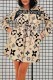Dark Khaki Elegant Print Patchwork Letter Hooded Collar Outerwear