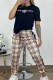 Black Casual Street Print Letter O Neck Short Sleeve Two Pieces