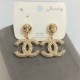 Gold Elegant Letter Patchwork Earrings