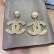Gold Celebrities Letter Patchwork Earrings