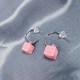 Pink Street Simplicity Geometric Patchwork Earrings