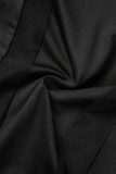 Black Sexy Patchwork The stars See-through O Neck Long Sleeve Two Pieces