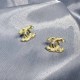 Gold Street Letter Pearl Earrings