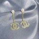 Gold Street Letter Tassel Earrings
