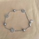 White Gold Street Simplicity Letter Patchwork Chains Bracelets