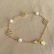 Gold Street Simplicity Letter Patchwork Chains Bracelets