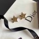 Gold Vintage Letter Patchwork Earrings