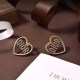 Gold Street Letter Rhinestone Earrings