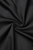 Black Sexy Solid Backless Strapless Skinny Jumpsuits